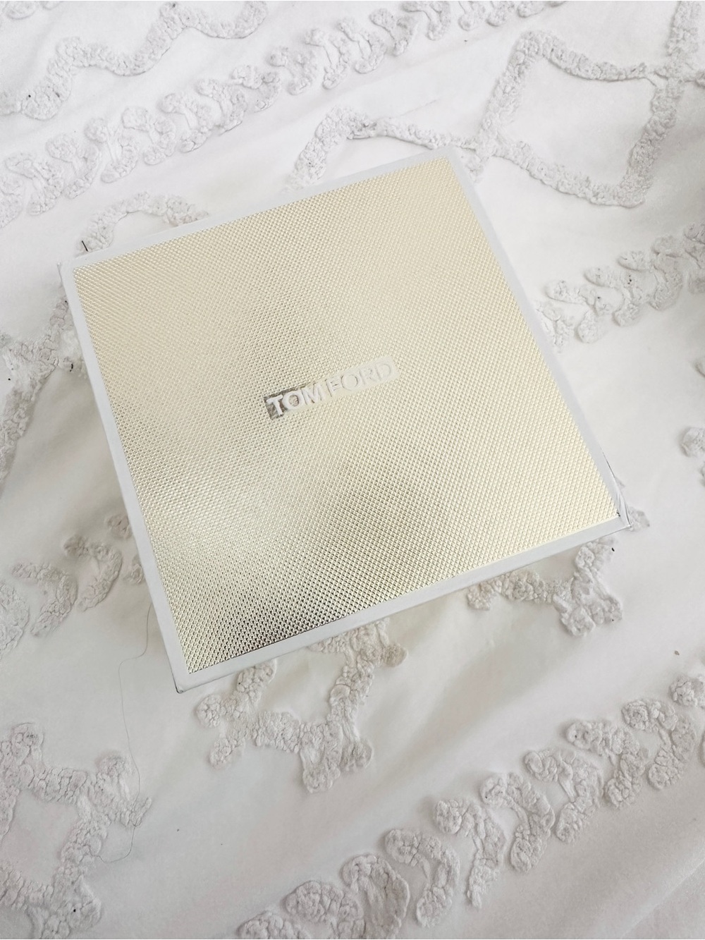 Tom Ford Champagne Textured Compact Case